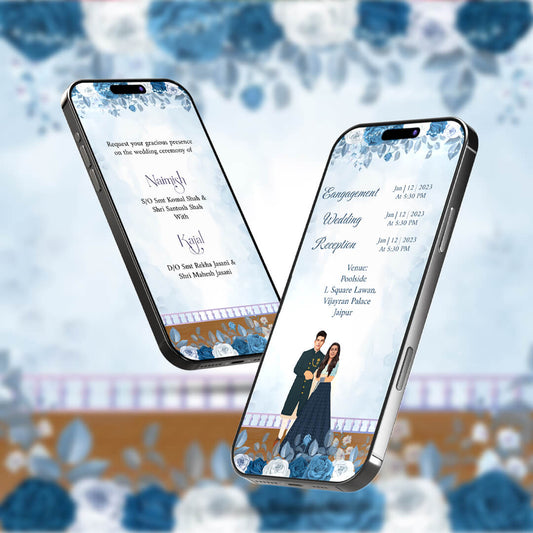 Digital Wedding Invitation Video | Artistic theme | AI-1359