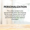 Custom Video Invitation – I Edit Everything for You! Digital Video Invite for all Occasion – Send via SMS, WhatsApp & Email