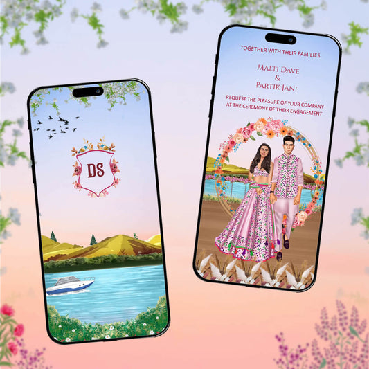 Engagement & Ring Ceremony Video Invitation | Nature | AI-1289