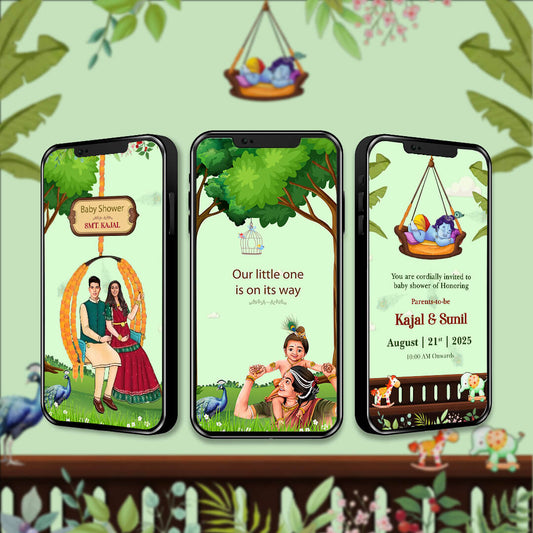 Baby Shower Invitation Video | Charming Celebration | AI-1461