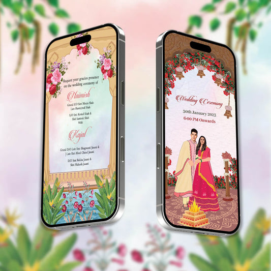 Digital Wedding Invitation Video | Mystical & Elegant | AI-1347