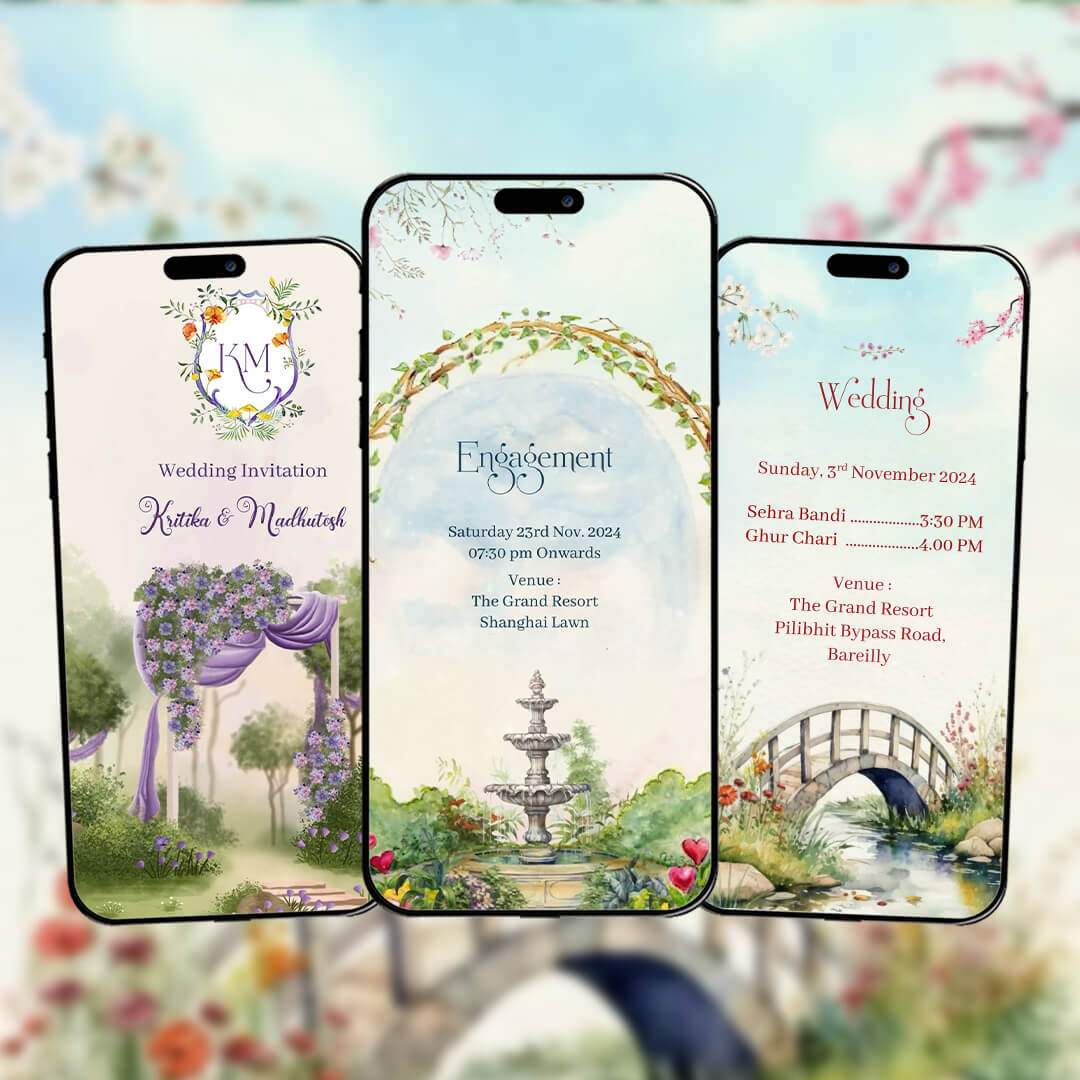 Digital Wedding Invitation Video | Elegance Theme | AI-1338