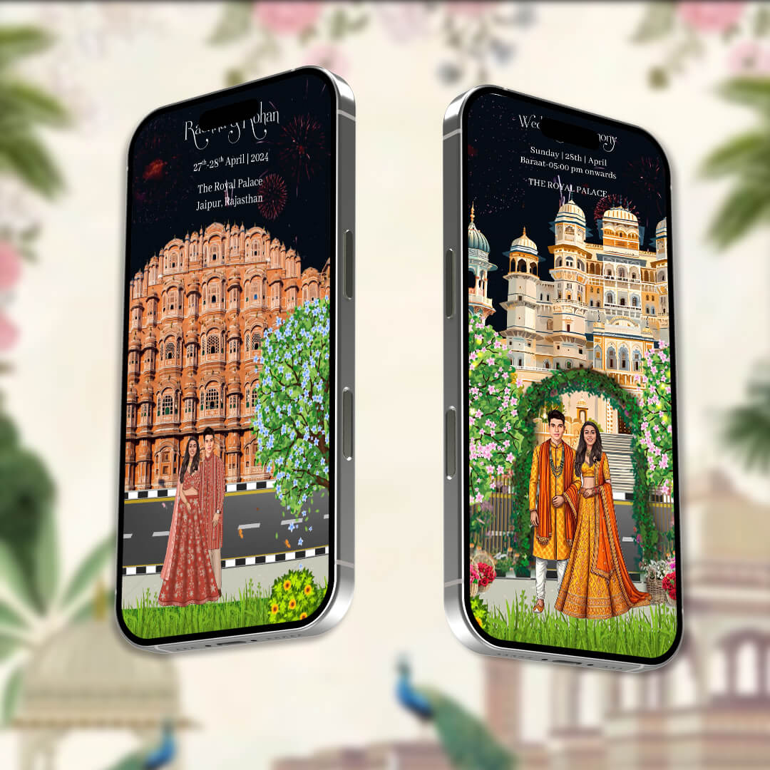 Digital Wedding Invitation Video | Festive charm | AI-1410