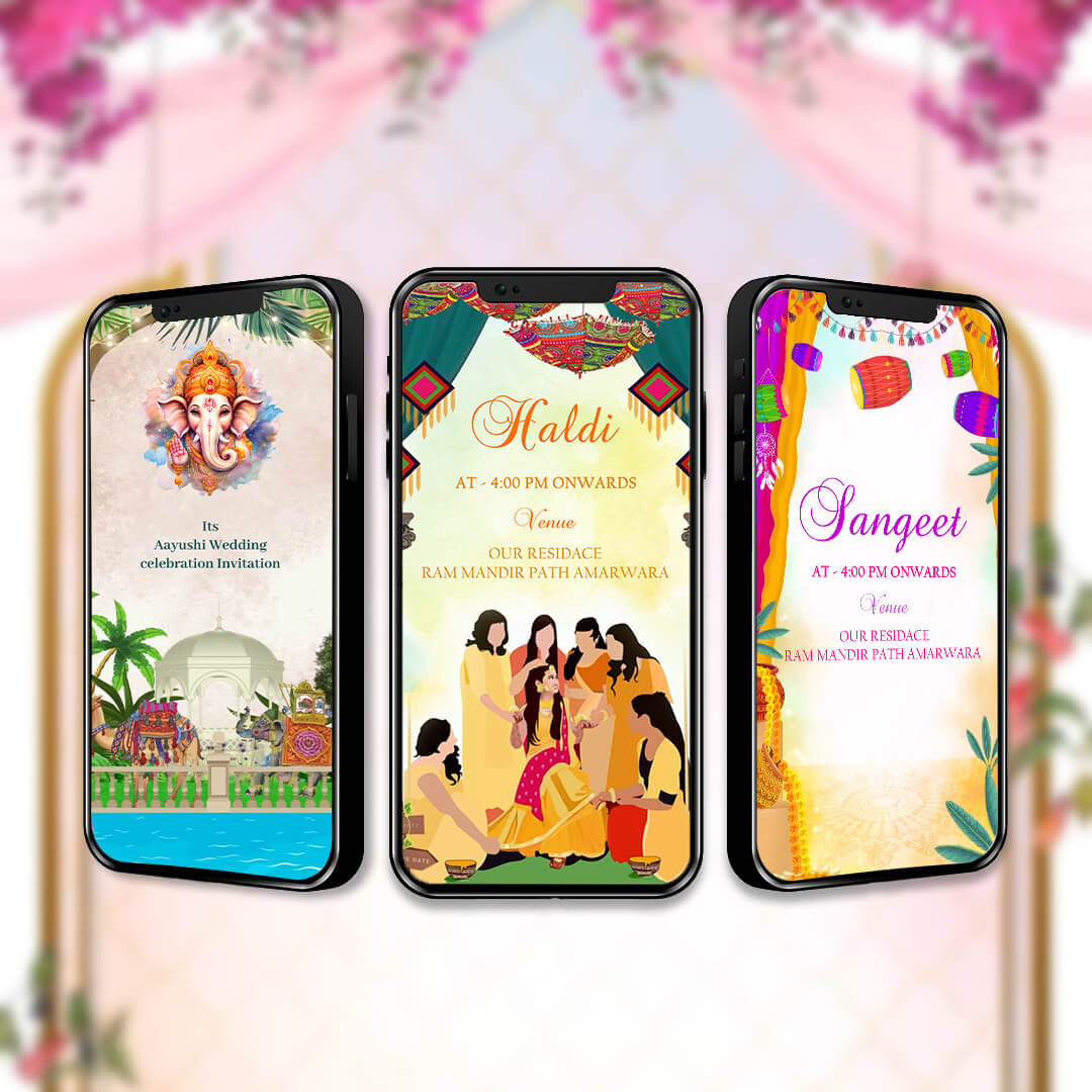 Digital Wedding Invitation Video | Traditional Theme | AI-1304