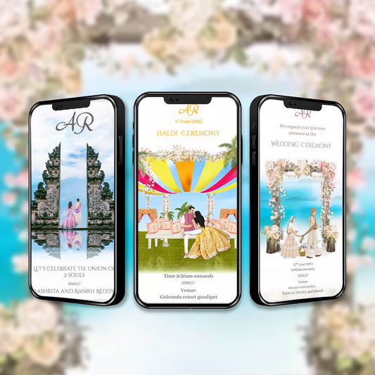 Digital Wedding Invitation Video |Animated Wedding Invite|  AI-1489