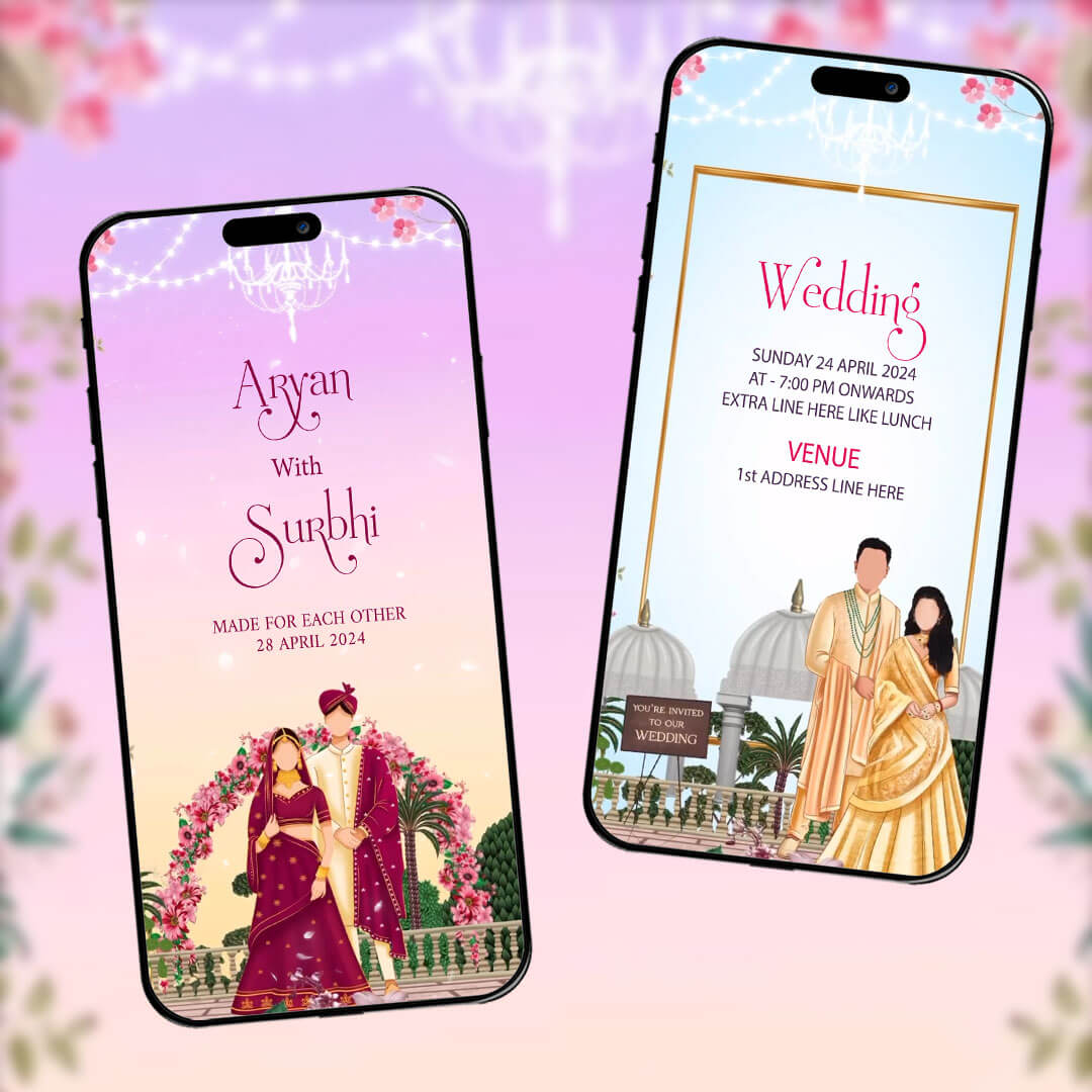 Digital Wedding Invitation Video | Special Theme | AI-1307
