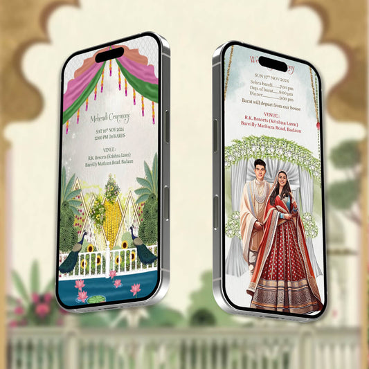Digital Wedding Invitation Video | Elegant Animated Invite |AI-1388