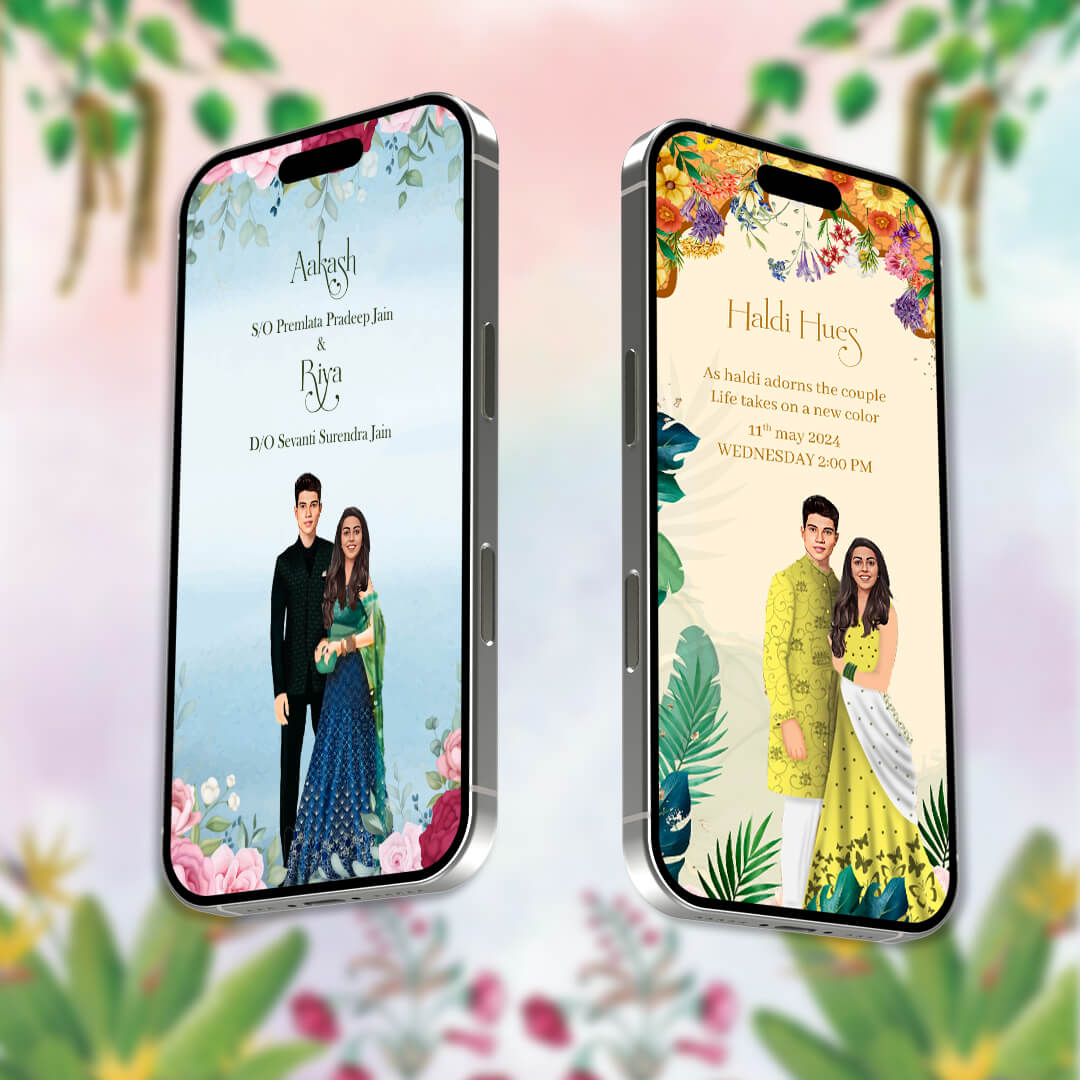 Digital Wedding Invitation Video | Sophisticated Reveal | AI-1361