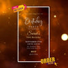 Digital Birthday Invitation Video | Elegant Invite | AI-1259