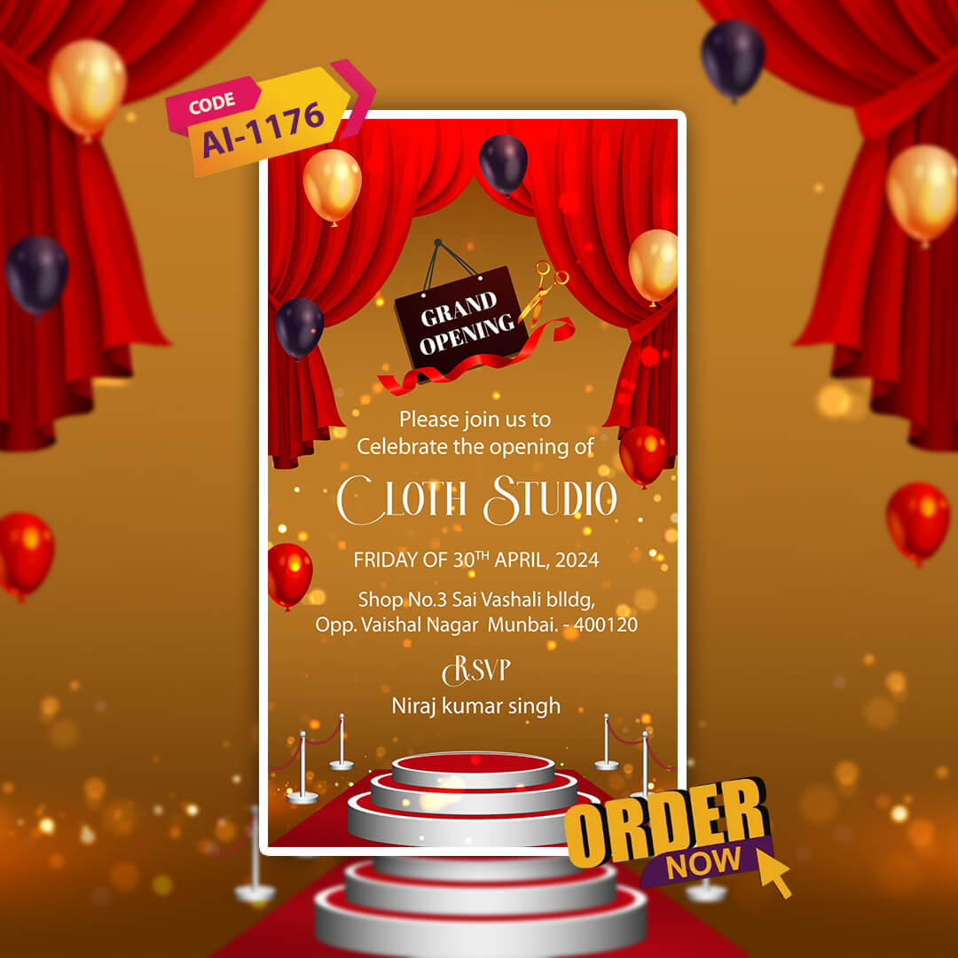 Grand Opening Invitation Video | Natural Aesthetic | AI-1176