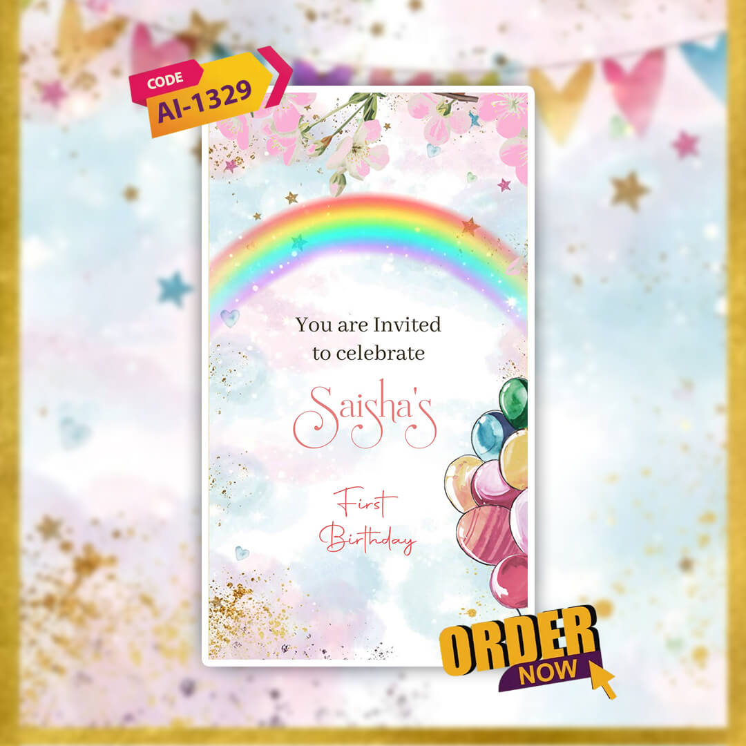 Birthday Invitation Video | Dreamy Invite | AI-1329
