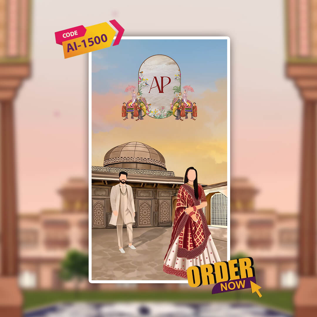 Rajasthani Wedding Invitation Video | Royal-Charm | AI-1500