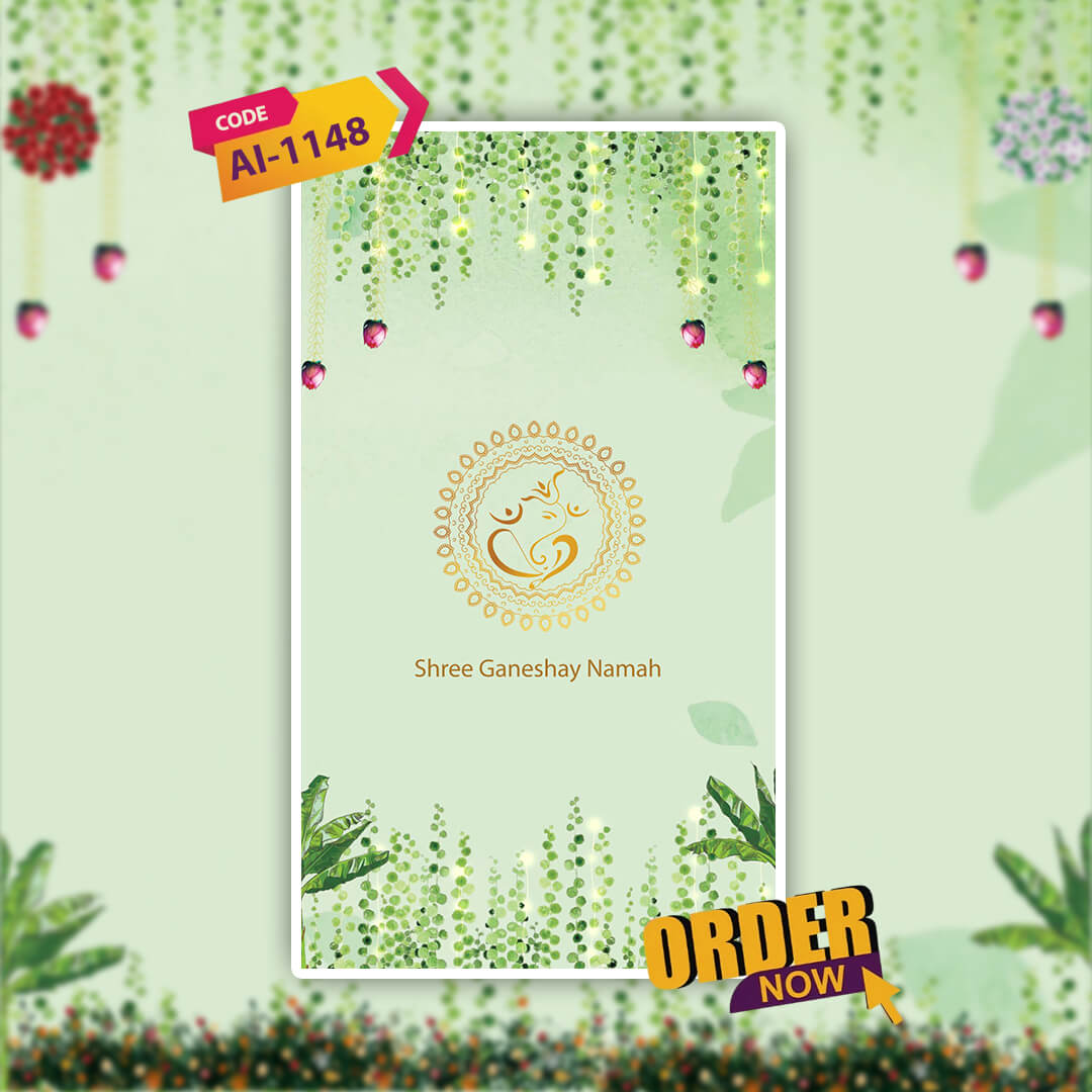 South Indian Wedding Invitation Video | Temple Theme | AI-1148