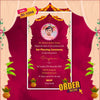 Ear Piercing Ceremony Invitation Video | Red Theme | AI-1098