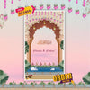 Digital Nikah invitation with modest Islamic theme and emotional transition