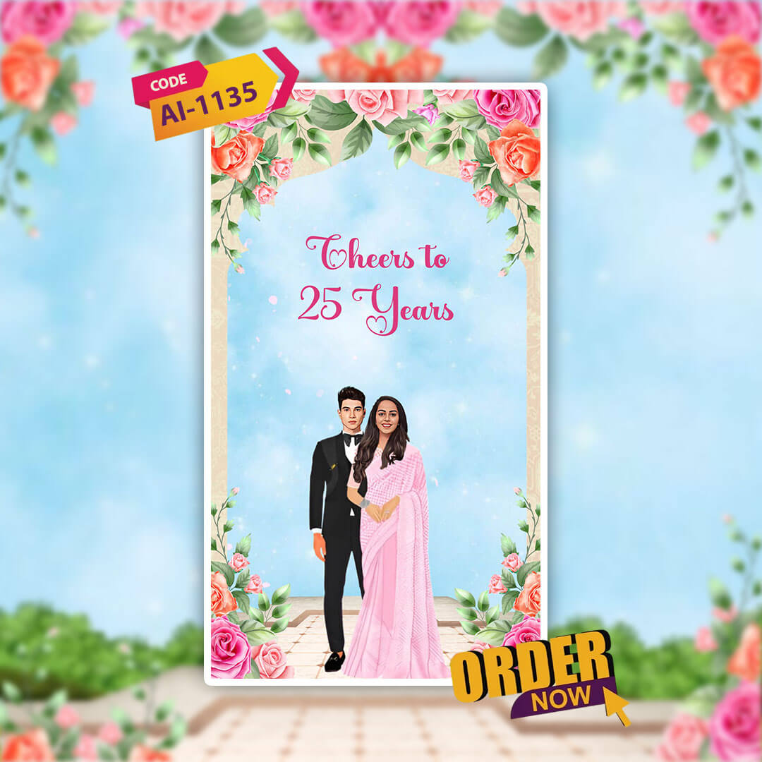 Anniversary Video Invitation | Peaceful Visuals | AI-1135
