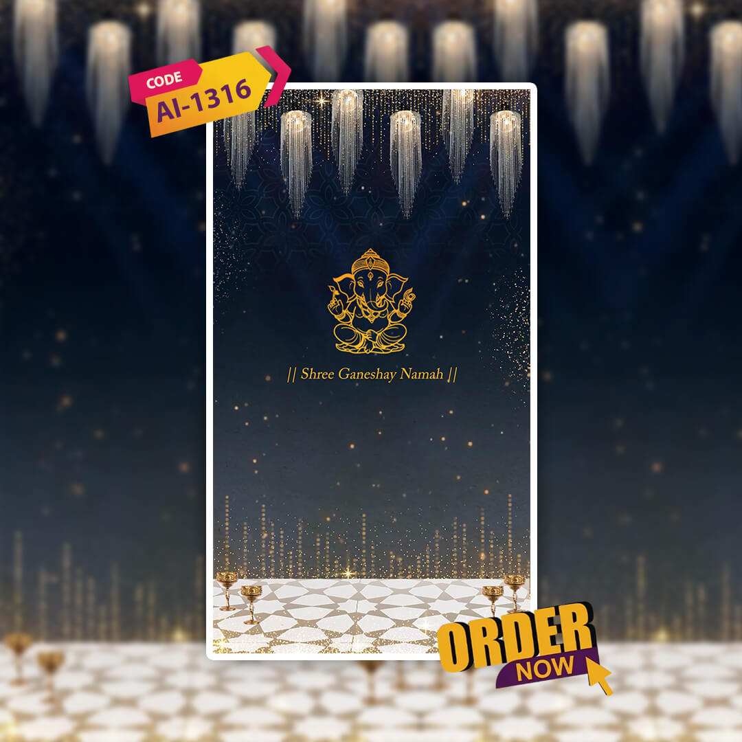 Engagement & Ring Ceremony Video Invitation | Luxurious | AI-1316