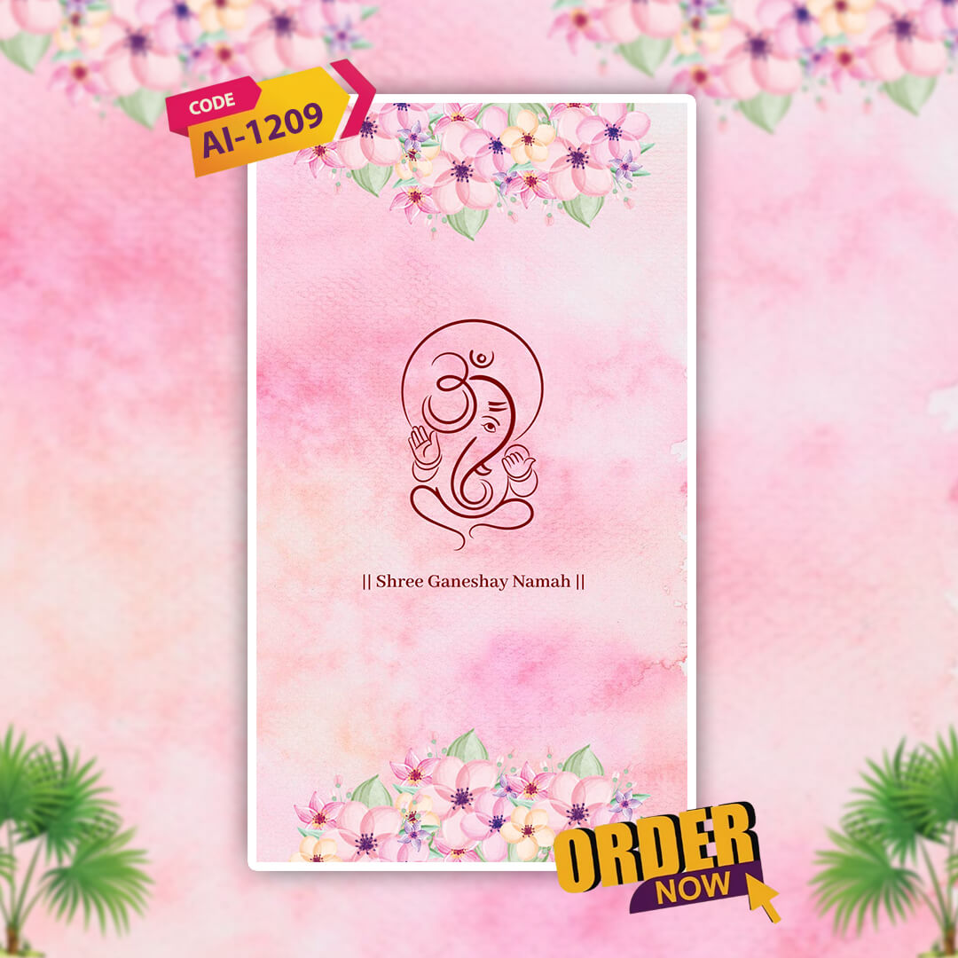 Custom Love Story Wedding Invitation Video | Romantic Custom | AI-1209