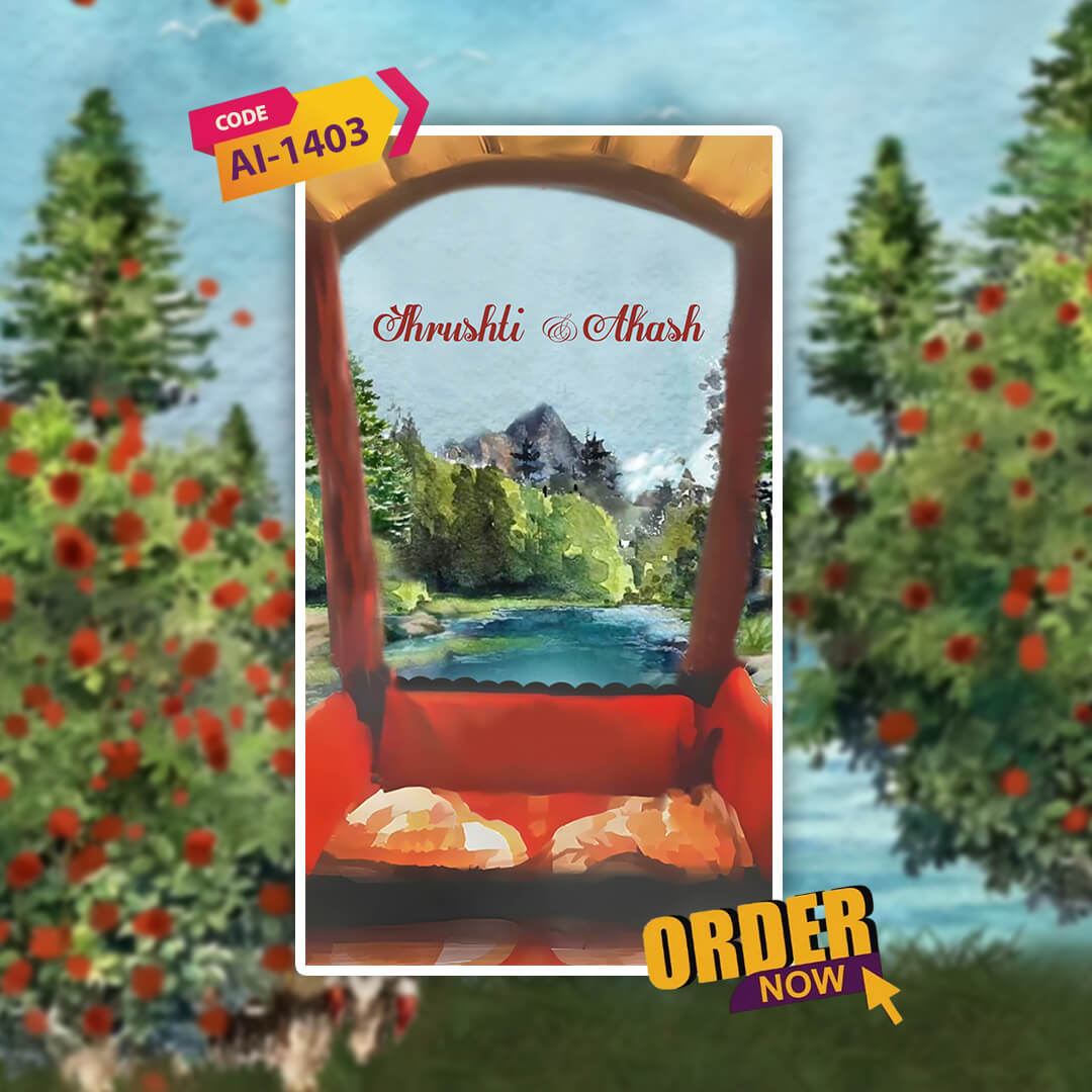 Kashmiri Wedding Invitation Video | Custom Digital E-Invite| AI-1403