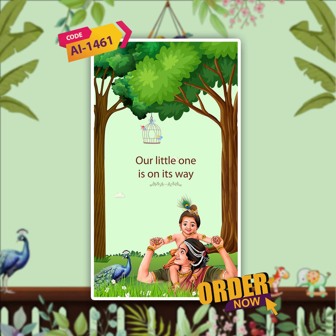 Baby Shower Invitation Video | Charming Celebration | AI-1461