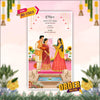 Rajasthani Wedding Invitation Video | Floral | AI-1503