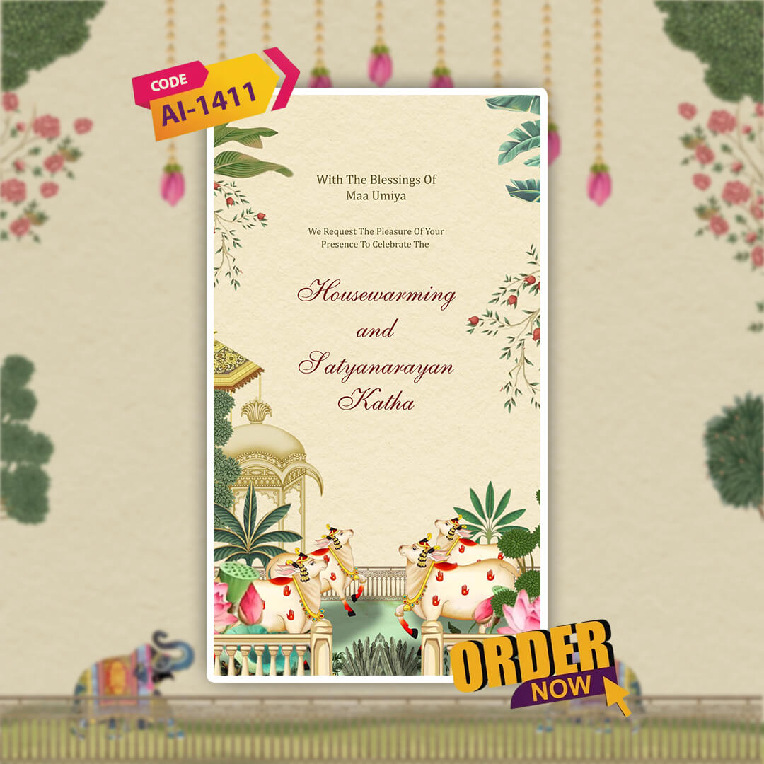 House Warming Ceremony Invitation Video | Animated | AI-1411