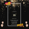 Birthday Invitation Video | Black Theme Template | AI-1054