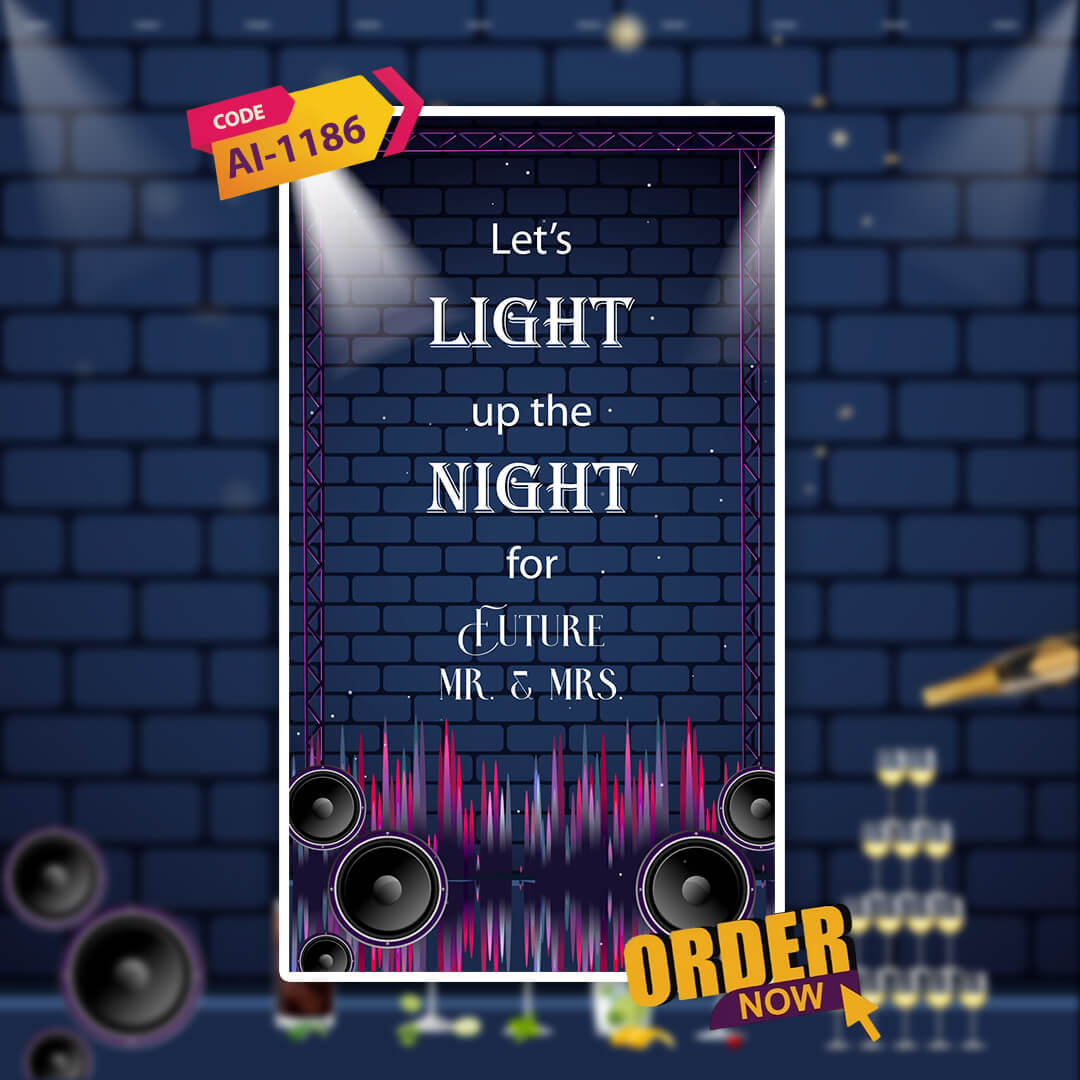 Bachelor Party Invitation Video | Musical Theme | AI-1186