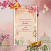 Wedding Video Invitation | blue floral| AI-1002