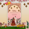 Rajasthani Wedding Invitation Video | Digital E‑Card | AI-1221