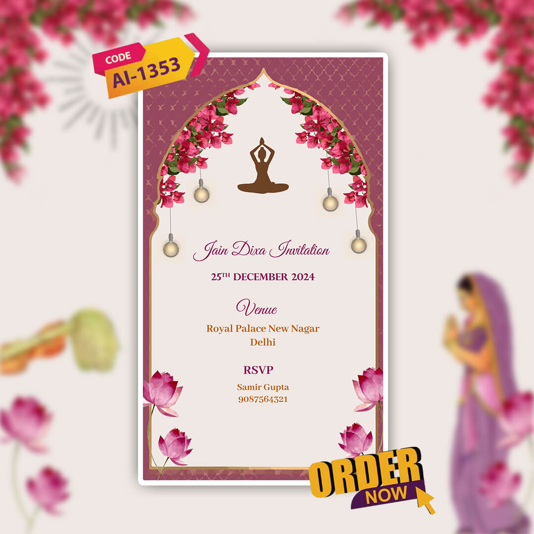 Jain Diksha Invitation Video | Premium | AI-1353