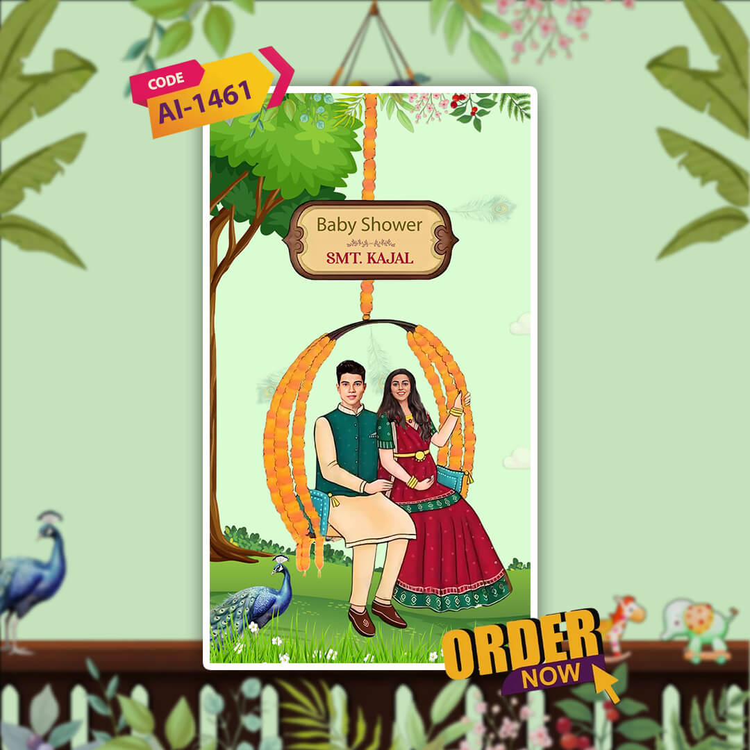 Baby Shower Invitation Video | Charming Celebration | AI-1461