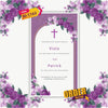 Christian Wedding Invitation Video | Purple Theme |AI-1162