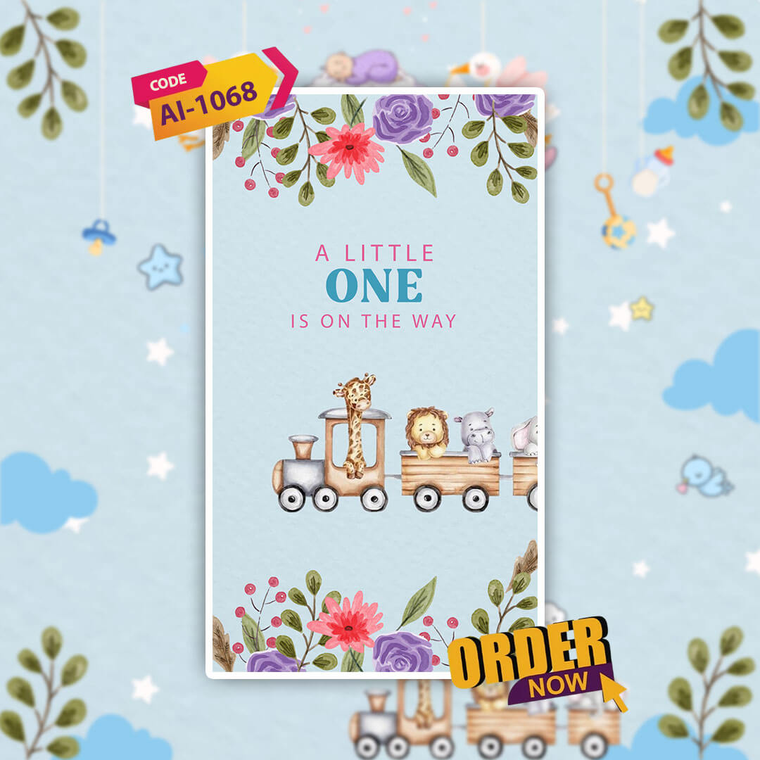 Baby Shower Invitation Video | Personalized | AI-1068