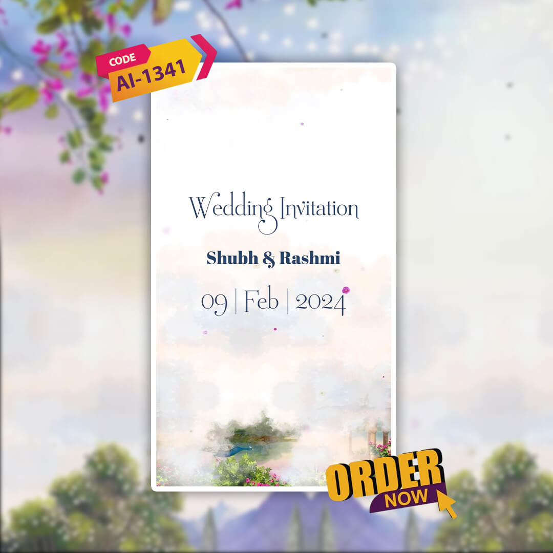 Digital Wedding Invitation Video | Magical Theme | AI-1341