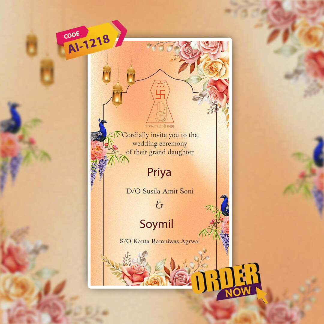 Jain Wedding Video Invitation | Exquisite Digital | AI-1218