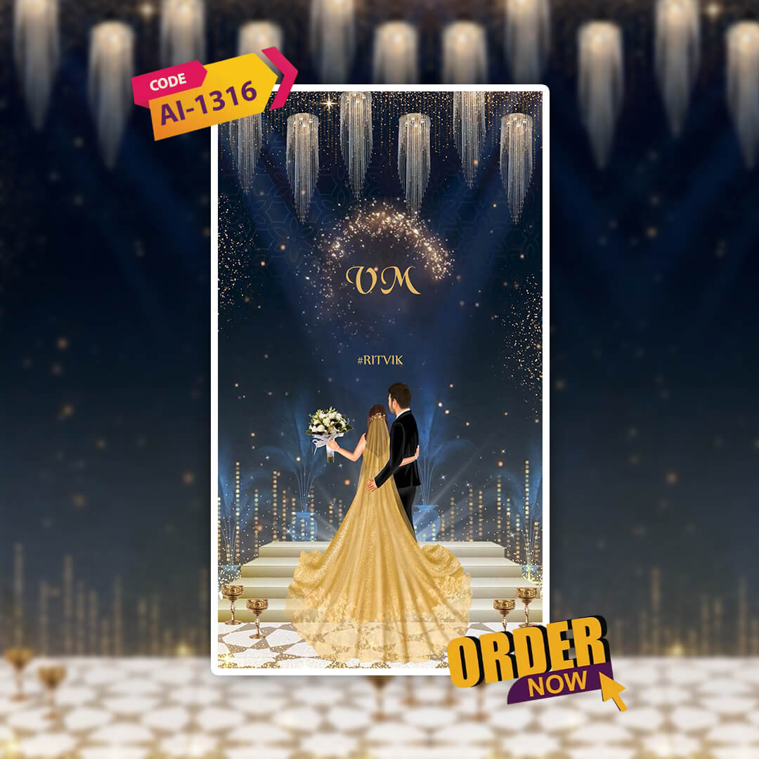 Engagement & Ring Ceremony Video Invitation | Luxurious | AI-1316