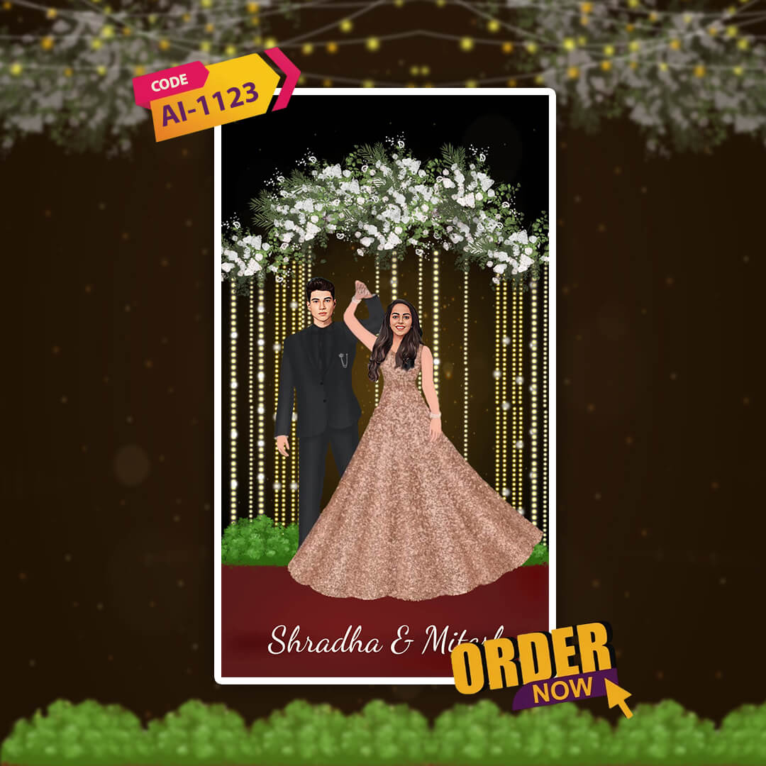 Reception Party Invitation Video | Motion Video |AI-1123