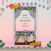 Islamic wedding video with partition screen and elegant animated text