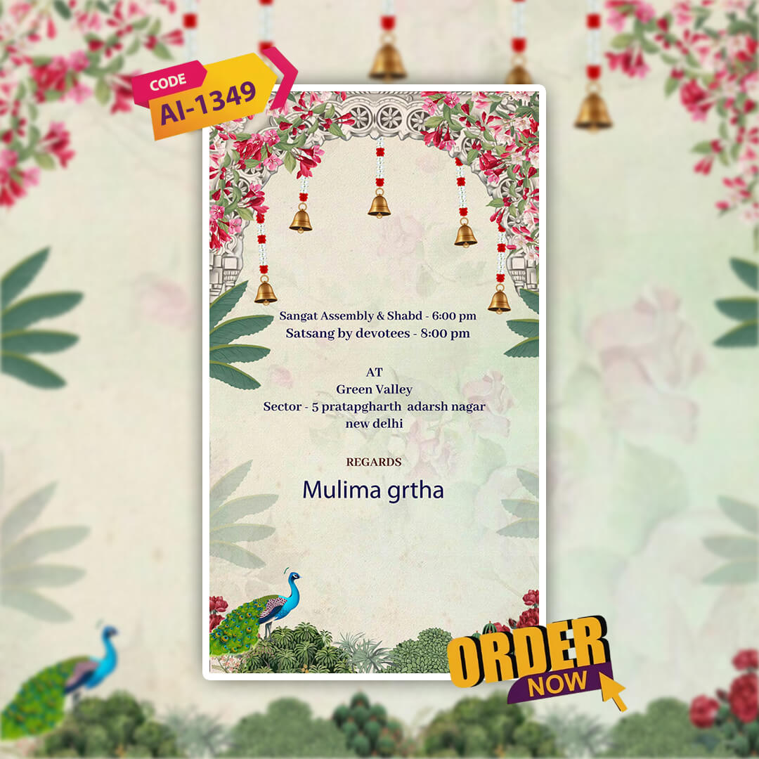 Guruji Satsang Invitation Video | Personalized| AI-1349