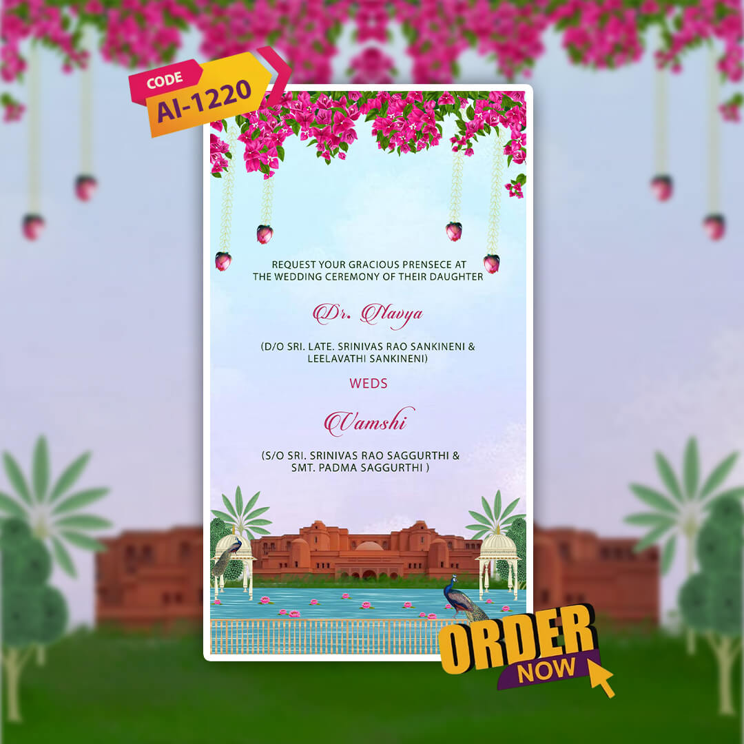 Jain Wedding Video Invitation | Cultural Cues| AI-1220
