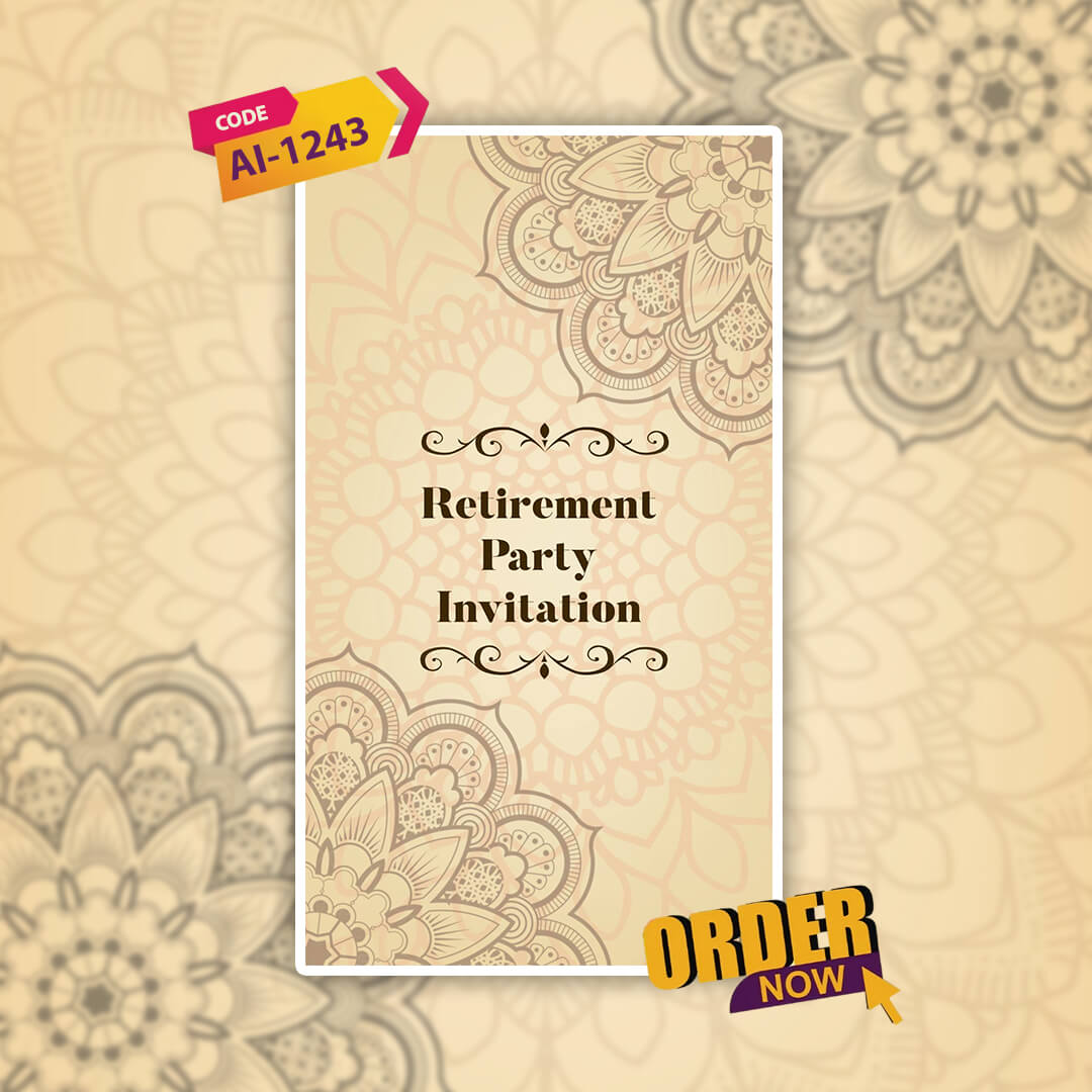Retirement Party Invitation Video | Animated Evite | AI-1243