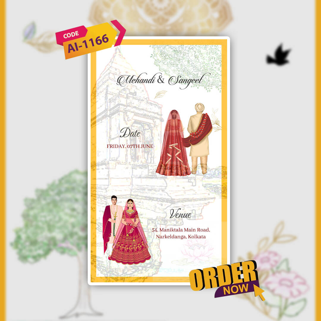 Sikh Wedding Invitation Video | Exquisitely Crafted | AI-1166
