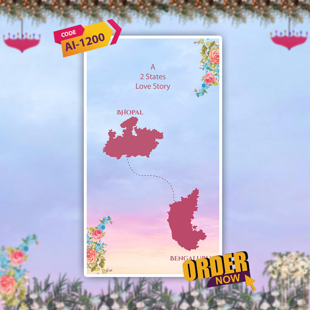 Custom Love Story Wedding Invitation Video | AI-1200