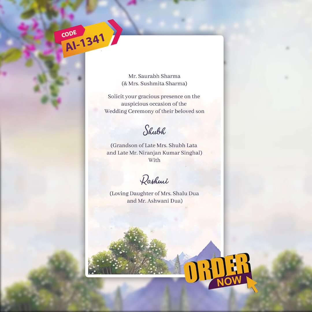 Digital Wedding Invitation Video | Magical Theme | AI-1341