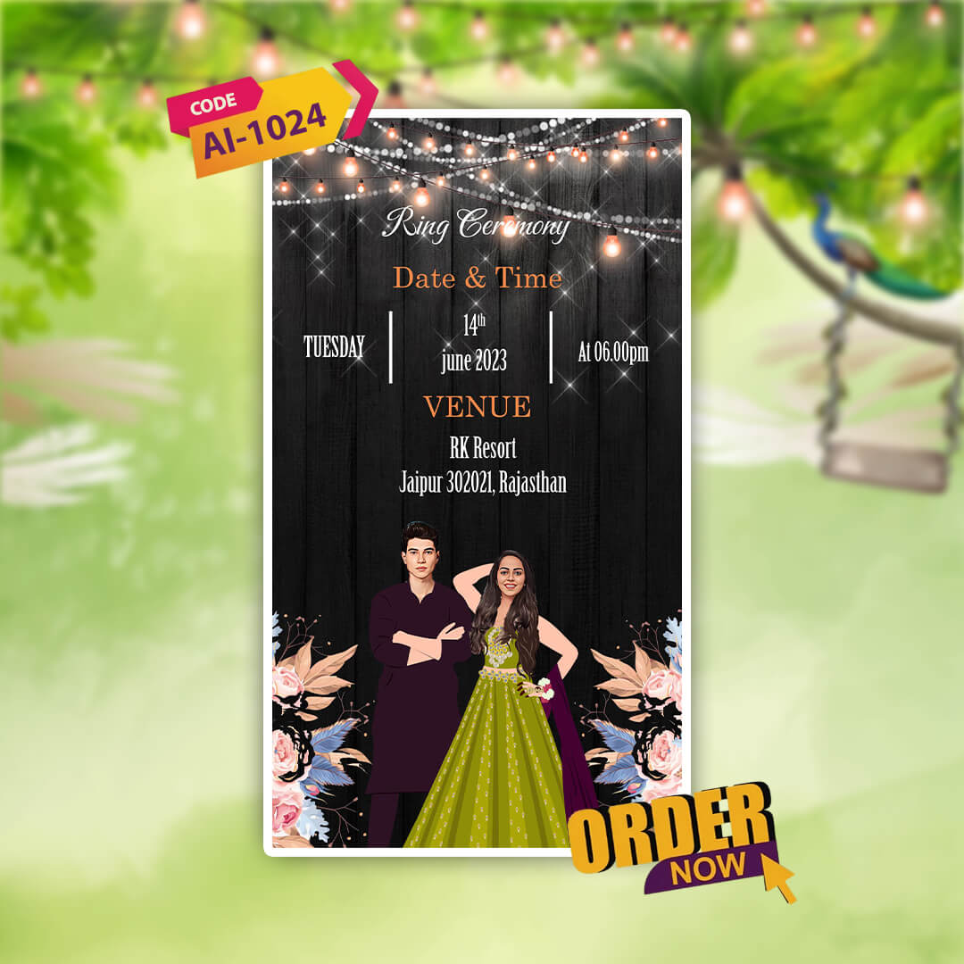 Wedding Video Invitation | Luxurious Theme | AI-1024