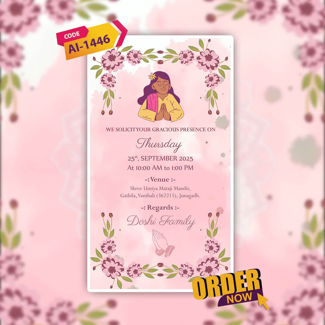 Jain Parna Invitation Video | Varshitap Parna | AI-1446