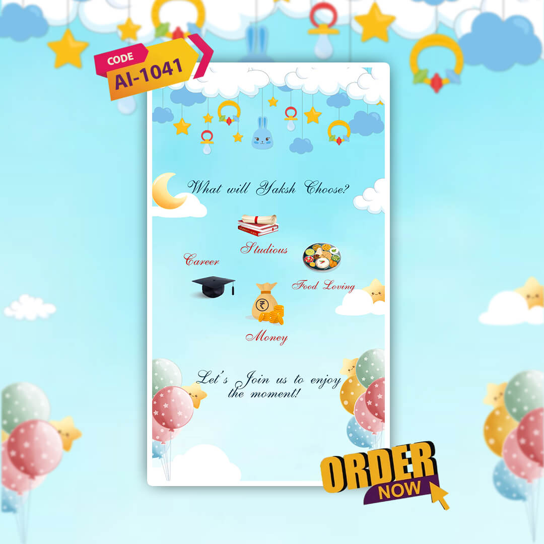 Annaprashan Ceremony Invitation Video | Stylish | AI-1041