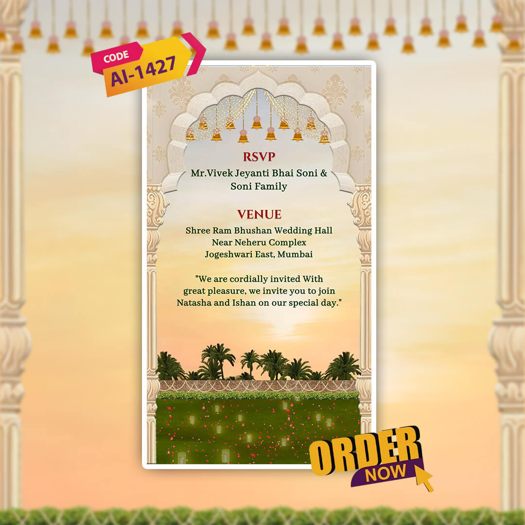 Save The Date Invitation Video & Days to Go Invites | Custom |AI-1427