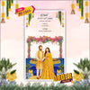 Rajasthani Wedding Invitation Video | Floral | AI-1503